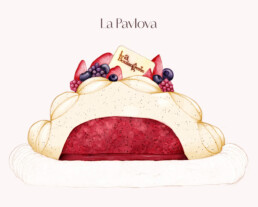 Le dessin de la Pavlova par Peggy Caramel